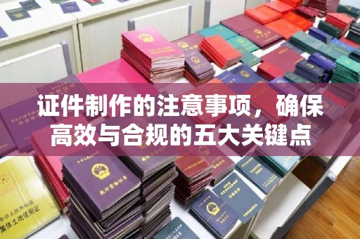 外埔证件制作的注意事项，确保高效与合规的五大关键点
