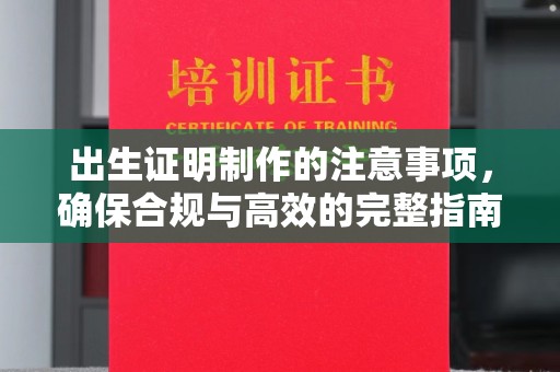 沂南出生证明制作的注意事项，确保合规与高效的完整指南