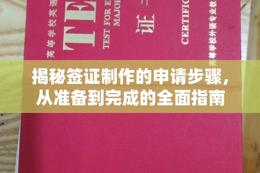 峰峰矿区揭秘签证制作的申请步骤，从准备到完成的全面指南